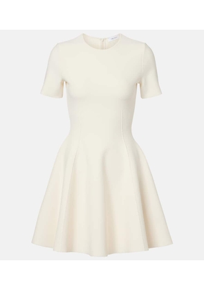 McQueen Asymmetric knitted minidress