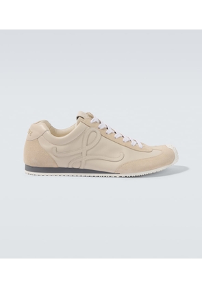 Loewe Ballet Runner 2.0 suede-trimmed leather sneakers