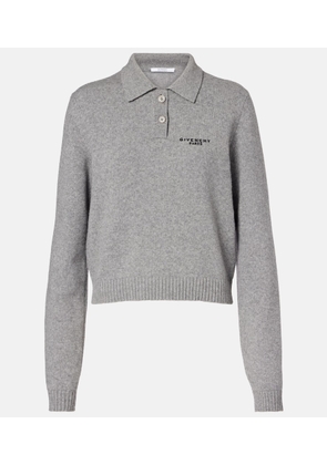 Givenchy Logo wool and cashmere polo sweater