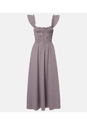 Faithfull Eudora gingham cotton-blend maxi dress