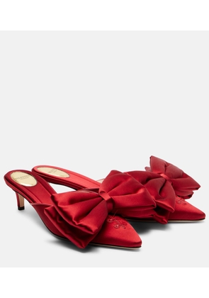 Valentino Garavani Yolande 45 bow-trimmed satin mules