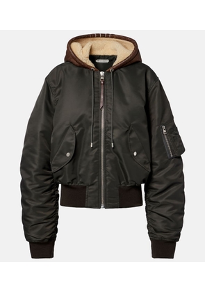 JW Anderson Shearling-trimmed bomber jacket