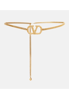 Valentino VLogo crystal-embellished belt