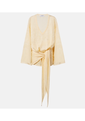 The Attico Open-knit minidress