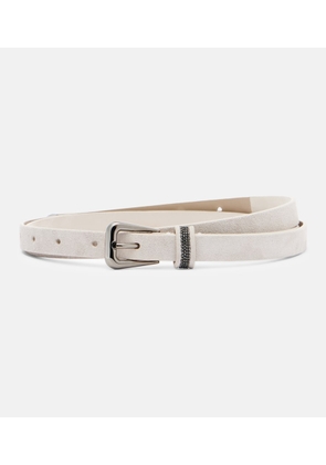 Brunello Cucinelli Monili suede belt