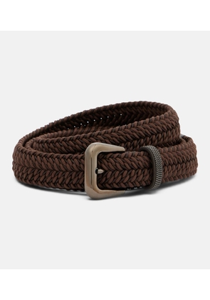 Brunello Cucinelli Monili braided leather belt