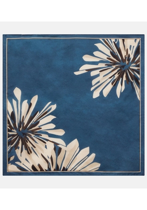 Brunello Cucinelli Floral silk twill scarf
