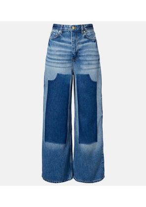 Ganni High-rise wide-leg jeans