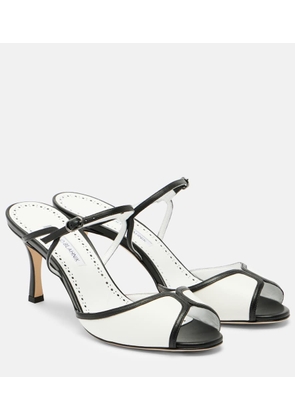Manolo Blahnik Versari 70 leather mules