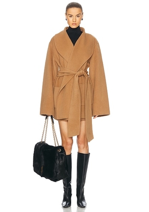 SEROYA Dulcetta Coat in Camel - Tan. Size M (also in ).