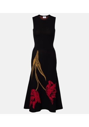 Erdem Floral jacquard midi dress