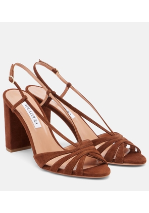Aquazzura Aimee 85 suede sandals
