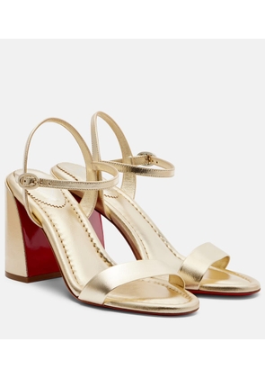 Christian Louboutin Miss Jane 85 metallic leather sandals