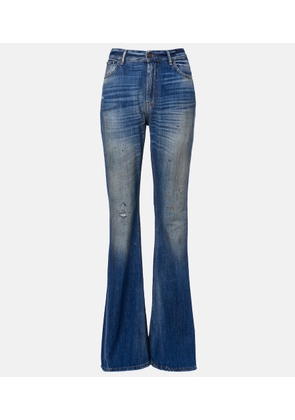 Acne Studios 2025F distressed flared jeans
