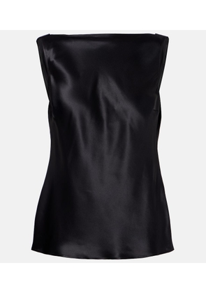 Nina Ricci Silk-blend satin top