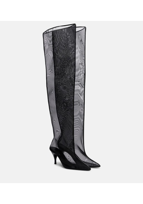 Herbert Levine Drawing A Blank 85 mesh knee-high boots
