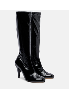 Le Monde Beryl x Kim Sion Madison 95 patent leather knee-high boots
