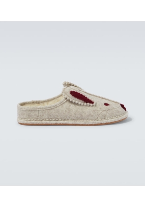 Bode Wool-blend slippers