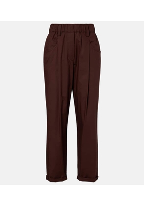 Brunello Cucinelli Monili cotton straight pants