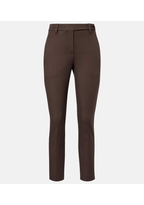 Brunello Cucinelli Monili cotton-blend slim pants