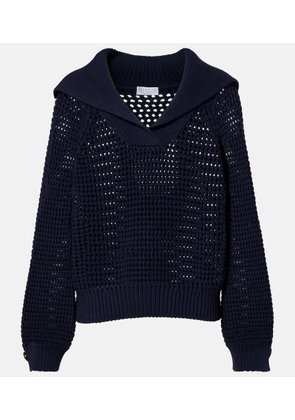 Brunello Cucinelli Cotton-blend polo sweater