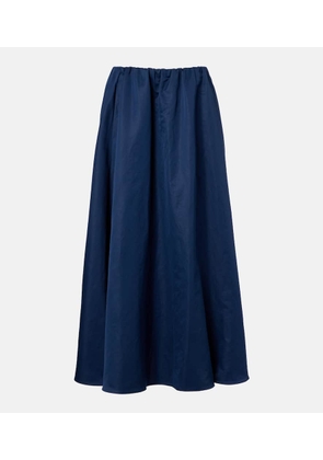 Brunello Cucinelli Cotton-blend midi skirt