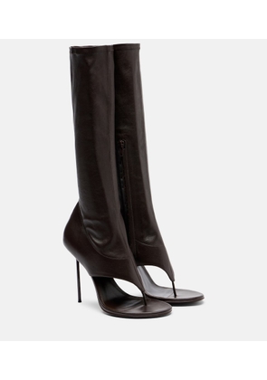 Paris Texas Lidia 105 leather knee-high boots