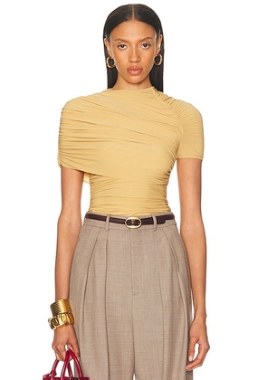 Ronny Kobo Vega Top in Sand Castle - Yellow. Size L (also in ).