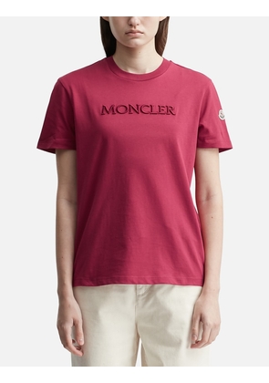 Embroidered Tonal Logo Cotton T-Shirt