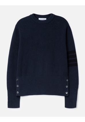 Cotton Cardigan Stitch 4-bar Pullover