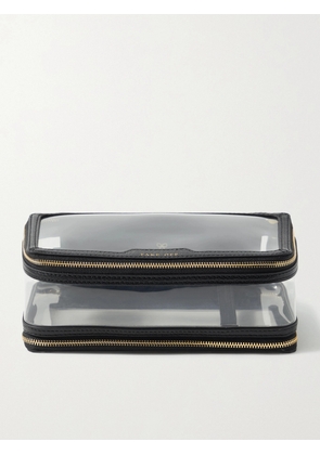 Anya Hindmarch - In-flight Leather-trimmed Pvc Cosmetics Case - Neutrals - One size