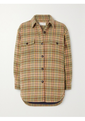 THE GREAT. - The State Park Plaid Flannel Jacket - Green - 01,2,3