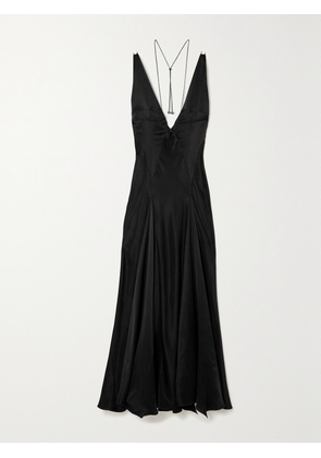 16ARLINGTON - Tauri Satin Midi Dress - Black - UK 6,UK 8,UK 10,UK 12,UK 14
