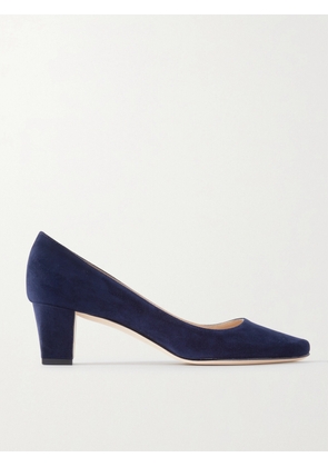 Manolo Blahnik - Okkatopla 50 Suede Pumps - Blue - IT35,IT36,IT36.5,IT37,IT37.5,IT38,IT38.5,IT39,IT39.5,IT40,IT40.5,IT41,IT41.5,IT42,IT42.5,IT43