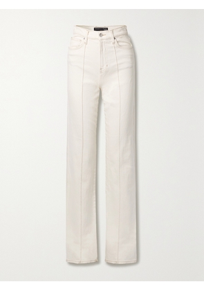 Veronica Beard - Dylan High-rise Straight-leg Jeans - Ecru - 23,24,25,26,27,28,29,30,31,32