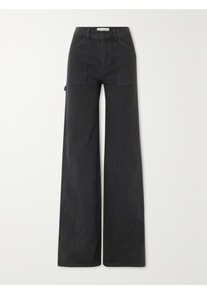 Nili Lotan - Quentin Cotton-twill Wide-leg Pants - Black - US00,US0,US2,US4,US6,US8,US10,US12
