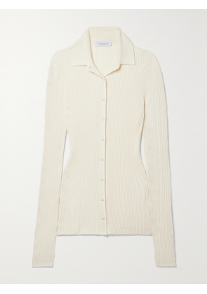 Gabriela Hearst - Onora Ribbed Cashmere And Silk-blend Cardigan - Ivory - x small,small,medium,large,x large