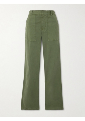 Nili Lotan - Gaby Cotton-blend Twill Straight-leg Pants - Green - US0,US2,US4,US6,US8,US10,US12