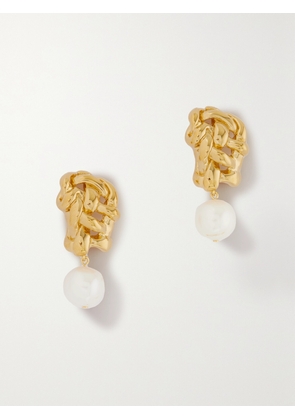 Completedworks - + Net Sustain Recycled Gold Vermeil Pearl Earrings - One size