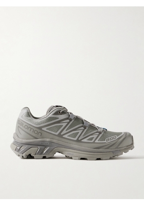 Salomon - Xt-6 Rubber-trimmed Mesh Sneakers - Gray - UK 3.5,UK 4,UK 4.5,UK 5,UK 5.5,UK 6,UK 6.5,UK 7,UK 7.5,UK 8,UK 8.5,UK 9
