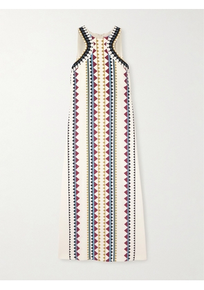 La DoubleJ - Racer Crepe De Chine Dress - Off-white - x small,small,medium,large,x large