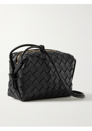 Bottega Veneta - Loop Mini Intrecciato Leather Shoulder Bag - Black - One size