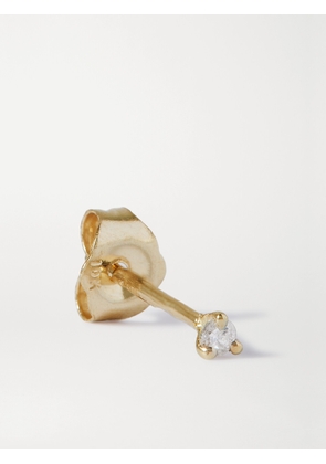 STONE AND STRAND - Teeny Gold Diamond Single Earring - One size