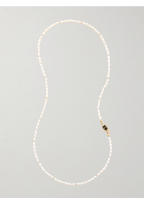 Valentino Garavani - Gold-tone, Enamel And Pearl Necklace - One size