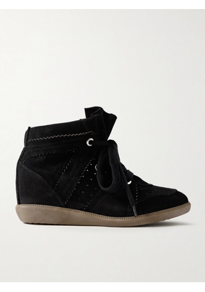 Isabel Marant - Bobby Suede Wedge Sneakers - Black - FR35,FR36,FR37,FR38,FR39,FR40,FR41