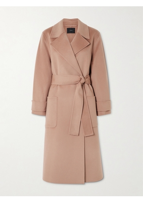 Joseph - Arline Belted Double-breasted Wool And Cashmere-blend Coat - Pink - FR 32,FR 34,FR 36,FR 38,FR 40,FR 42,FR 44