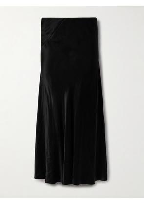 The Row - Luce Washed-satin Maxi Skirt - Black - US0,US2,US4,US6,US8,US10