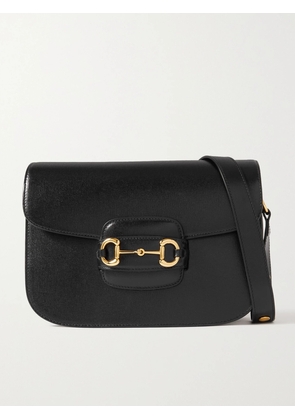 Gucci - Horsebit 1955 Textured-leather Shoulder Bag - Black - One size