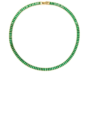 BRACHA Candybar Necklace in Green.