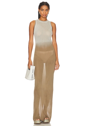 COTTON CITIZEN the Rio Maxi Dress in Taupe. Size L. Also in M.